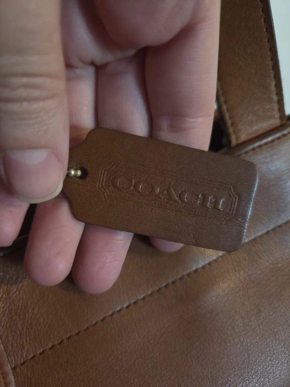 1997 COACH 4157 Brown LEATHER Waverly SOHO